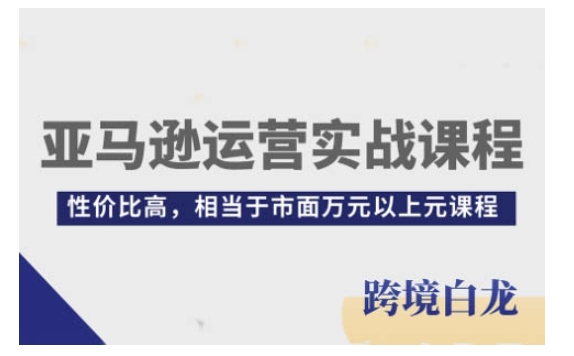 亚马逊运营实战课程，亚马逊从入门到精通，性价比高，相当于市面万元以上元课程-米秀网