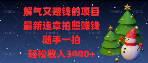 解气又挣钱的项目，最新违章拍照挣钱，随手一拍，轻松收入多张【揭秘】-米秀网