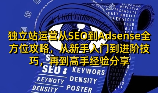 独立站运营从SEO到Adsense全方位攻略，从新手入门到进阶技巧，再到高手经验分享-米秀网