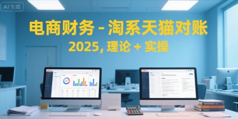 电商财务-淘系天猫对账2025，理论+实操-米秀网