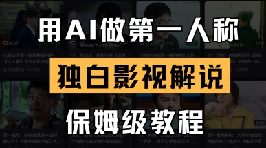 用AI做第一人称独白影视解说，手把手教学，保姆级教程-米秀网