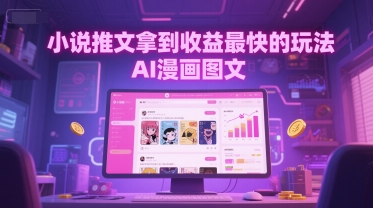 小说推文拿到收益最快的玩法，AI漫画图文-米秀网