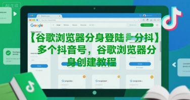 谷歌浏览器分身登陆多个抖音号，谷歌浏览器分身创建教程-米秀网