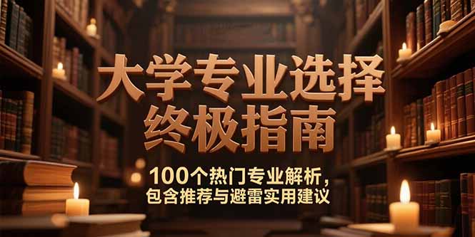 付费文：大学专业选择终极指南,100个热门专业解析,包含推荐与避雷实用建议-米秀网