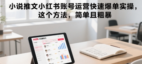 小说推文小红书账号运营快速爆单实操，这个方法，简单且粗暴-米秀网