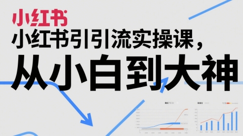 小红书引流实操课，从小白到大神-米秀网