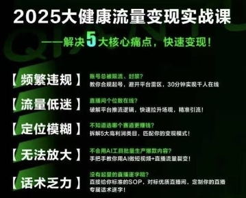 大健康流量全域新增长8.0，三月底线下课视频，大健康万亿蓝海，从类目突围到模式迭代-米秀网