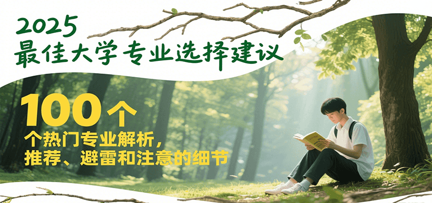 2025最佳大学专业选择建议，100个热门专业解析，推荐、避雷和注意的细节-米秀网