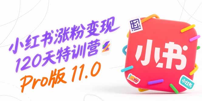 小红书涨粉变现120天特训营Pro版11.0：从0到1掌握平台运营,内容制作和变现-米秀网