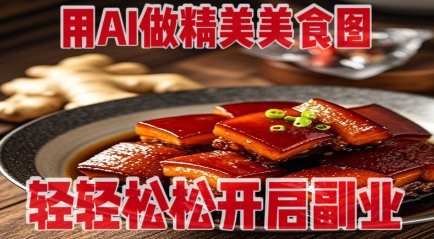 用AI做精美美食图，无需专业设备拍摄，轻轻松松开启副业-米秀网