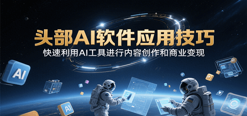 头部AI软件应用技巧，快速利用AI工具进行内容创作和商业变现-米秀网