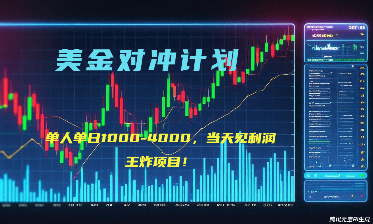 2025年最暴力项目“美金先登计划”最新最强对冲战法，每日实际收益1K-4K-米秀网