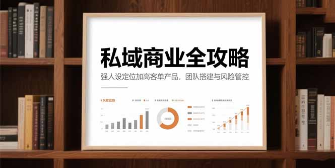 私域商业全攻略，强人设定位加高客单产品，团队搭建与风险管控-米秀网