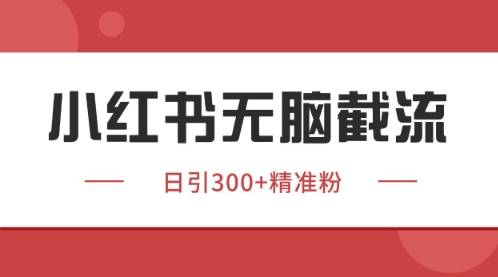 小红书只要你有同行就能获客，独家野路子获客玩法，暴力截流【揭秘】-米秀网