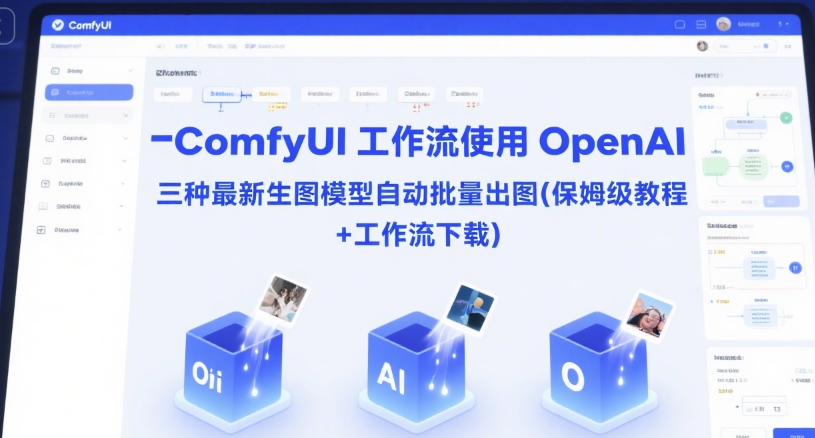 ComfyUI 工作流使用 OpenAI 三种最新生图模型自动批量出图(保姆级教程+工作流下载)-米秀网