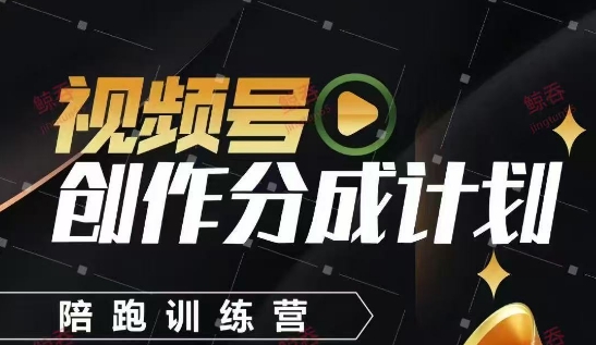 视频号创作分成计划陪跑训练营，手把手教会你如何制作视频，细水长流型项目-米秀网
