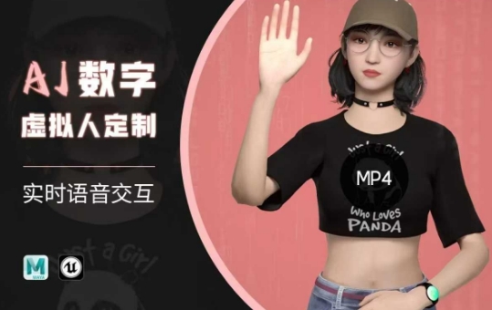 Ai数字人虚拟(智能体)实时语音交互特训营，​自行定制超写实角色AI数字人交互技术-米秀网