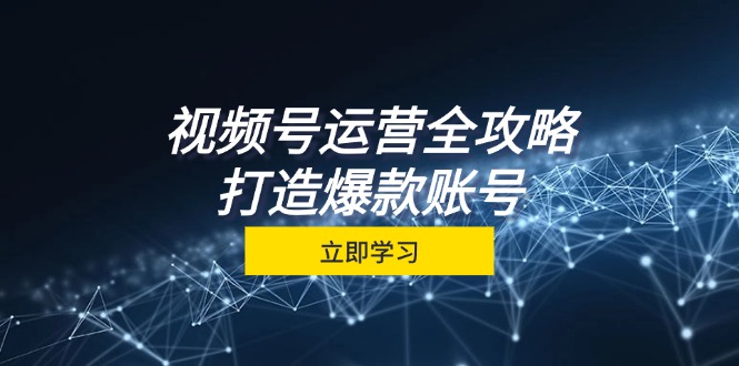 视频号运营全攻略，从定位到成交一站式学习，视频号核心秘诀，打造爆款…-米秀网