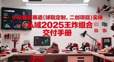 小众暴利赛道(球鞋定制，二创项目)实体+私域2025王炸组合  交付手册-米秀网