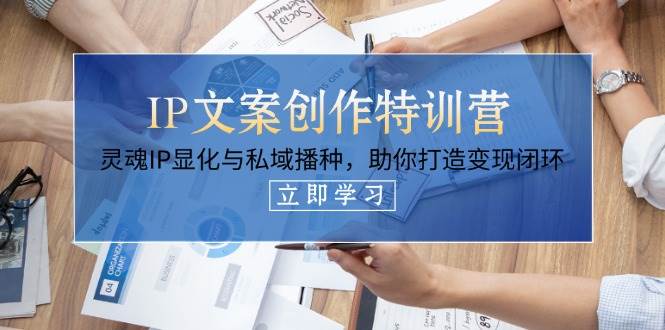 IP文案创作特训营，灵魂IP显化与私域播种，助你打造变现闭环(14节课)-米秀网