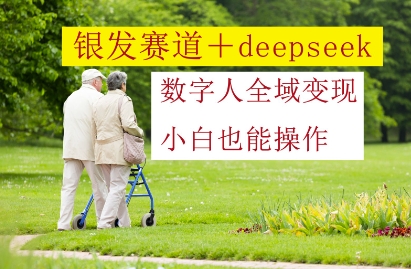 银发赛道+deepseek数字人全域变现，小白也能操作-米秀网