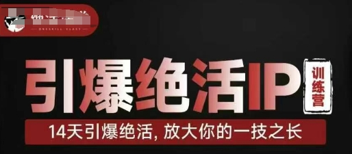 引爆绝活IP训练营，14天引爆绝活，放大你的一技之长-米秀网