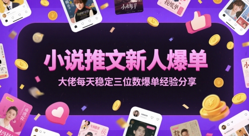 小说推文新人爆单大佬每天稳定三位数爆单经验分享-米秀网