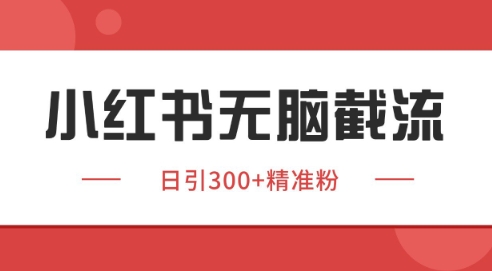 小红书截流同行客源，独家野路子获客玩法 日引200+暴力获客【揭秘】-米秀网