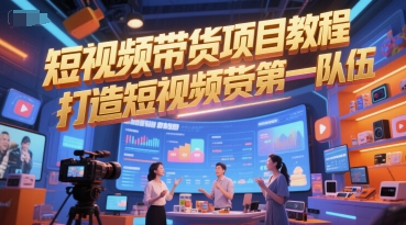 短视频带货项目教程，打造短视频带货第一队伍-米秀网