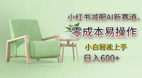 小红书减肥AI新赛道，零成本易操作，日入多张，小白轻松上手【揭秘】-米秀网