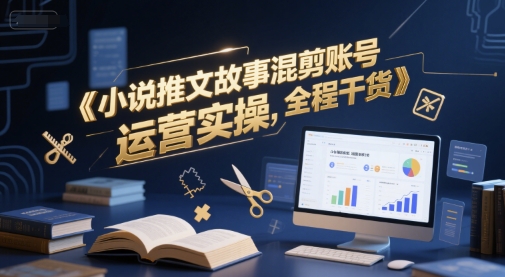 小说推文故事混剪账号运营实操，全程干货-米秀网