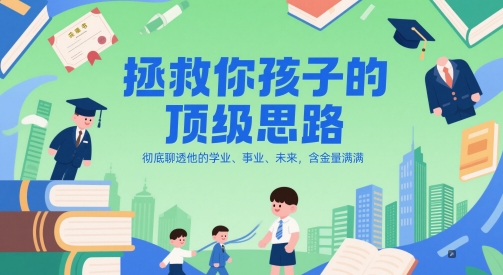 付费文章：拯救你孩子的顶级思路，彻底聊透他的学业、事业、未来，含金量满满-米秀网