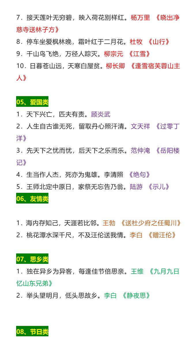 【2025秋新版】四年级语文上册必背文学常识汇总插图1