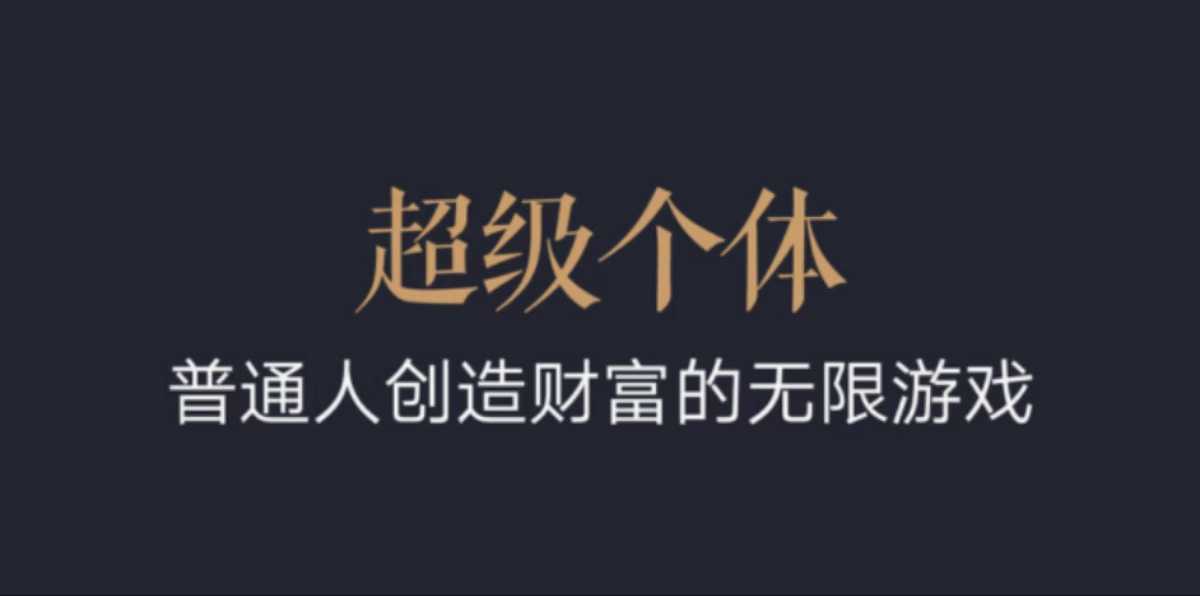 超级个体：2024-2025翻盘指南，普通人创造财富的无限游戏-米秀网