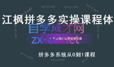 江枫老师·拼多多实操课程-米秀网