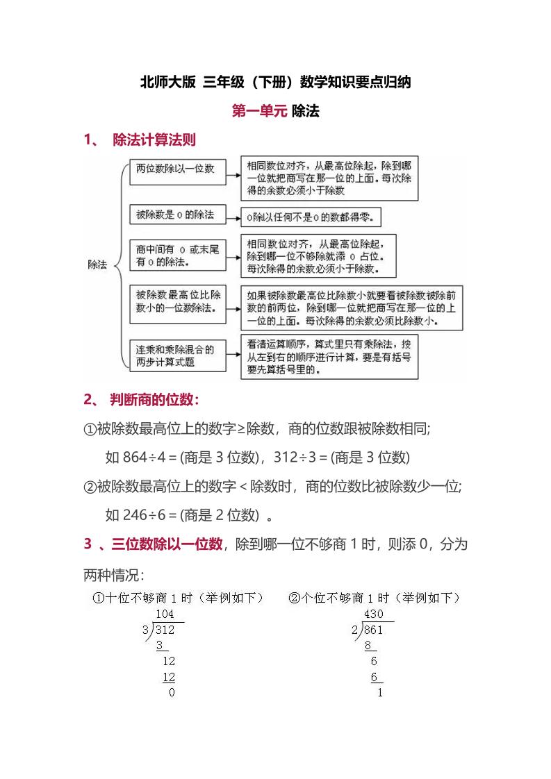 三下北师大数学汇总重点-1-米秀网